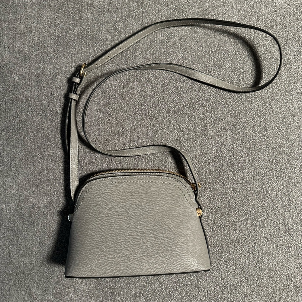 Gray Crossbody Bag